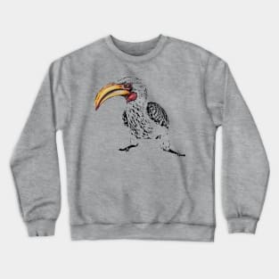 Yellow-billed Hornbill | African Wildlife Crewneck Sweatshirt